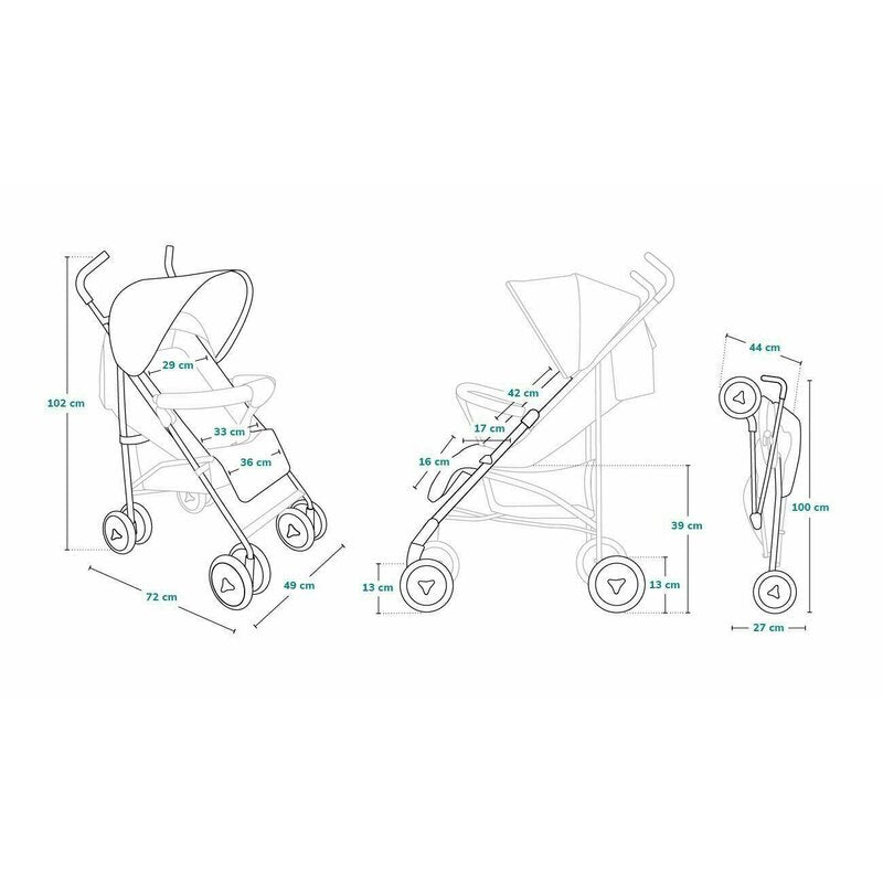 Carucior sport Lionelo Elia Oslo, Negru/Alb