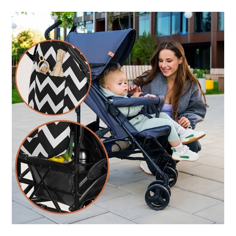 Carucior sport Lionelo Elia Oslo, Negru/Alb