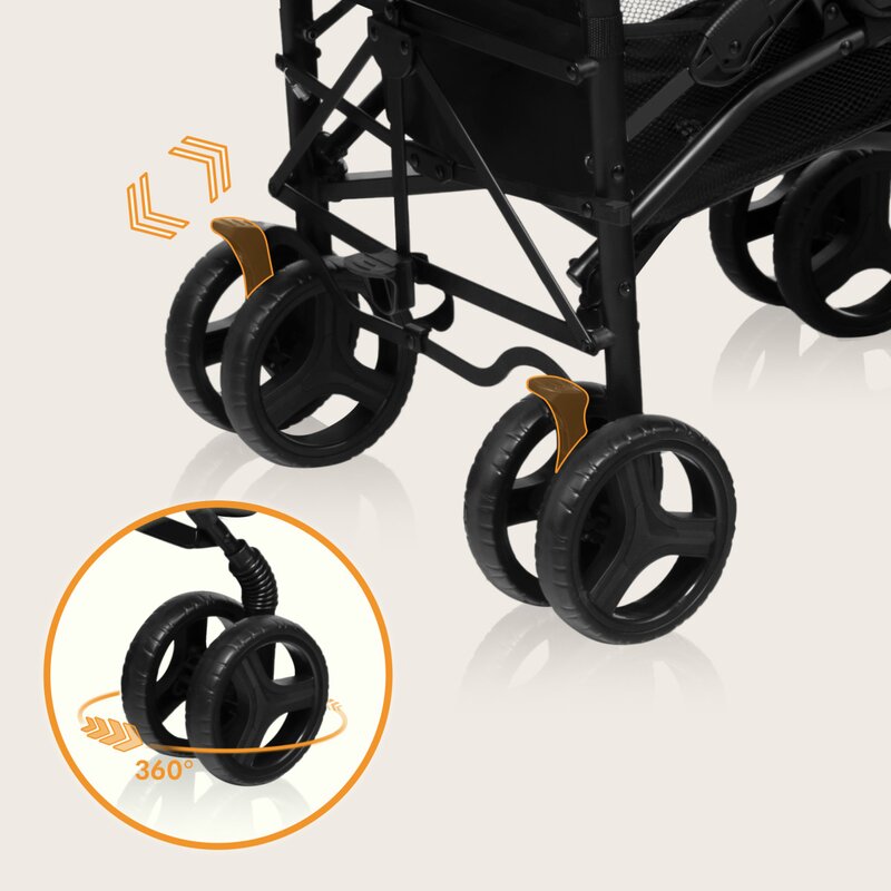 Carucior sport compact Lionelo Irma, Negru