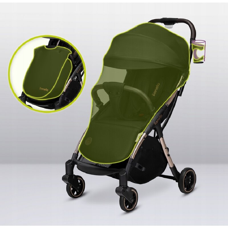 Carucior sport Lionelo Julie One, Negru/Auriu