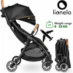 Carucior sport Lionelo Julie One, Negru/Auriu