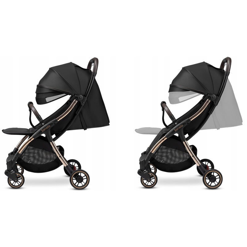 Carucior sport Lionelo Julie One, Negru/Auriu