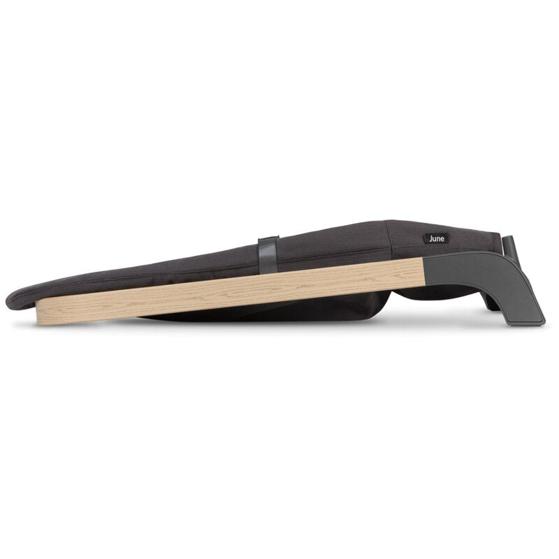 Fotoliu balansoar, Lionelo, June, Cu arcada cu jucarii, Ergonomic, Balansare manuala, Pliabil, 0 luni+, Gri