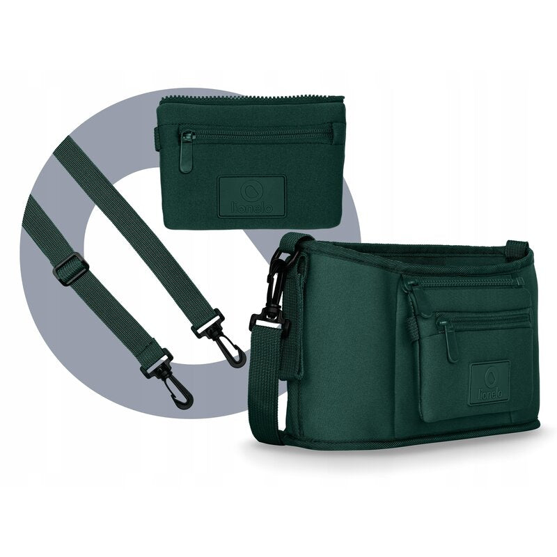 Organizator carucior Lionelo Little Cube Verde – cureaua și buzunarul