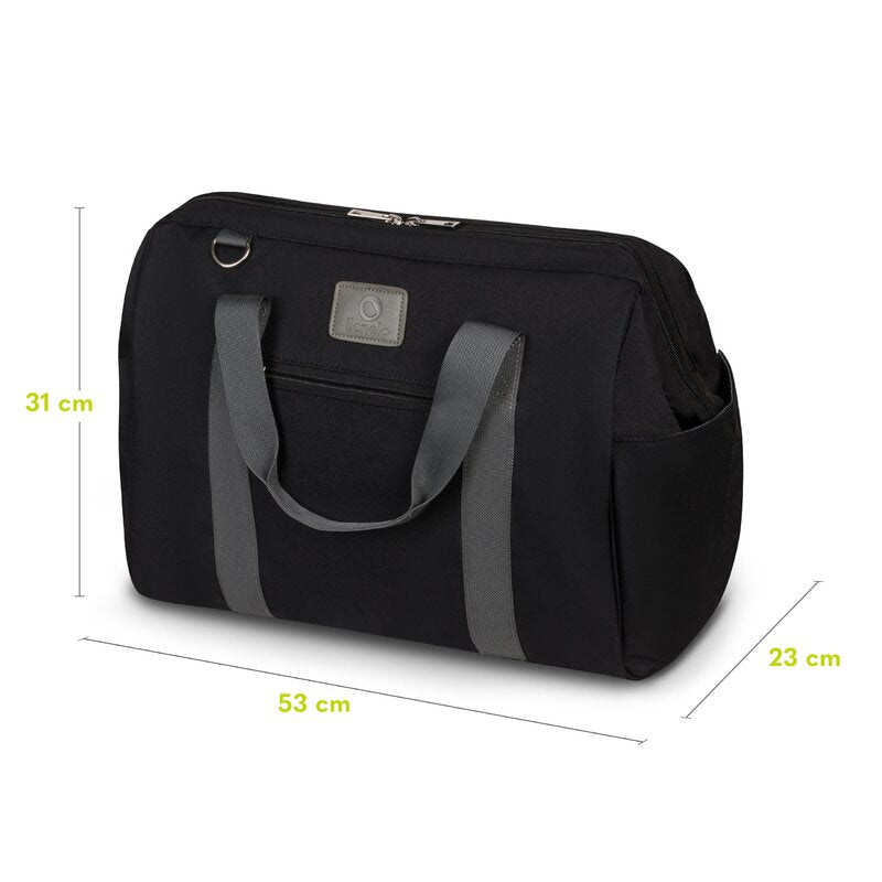 Geanta pentru mamicI, Lionelo, Ida, Cu multiple compartimente, Negru