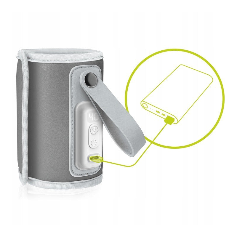 Incalzitor Biberoane Portabil Lionelo ThermUp Go USB-C Temperatura Constanta 24h