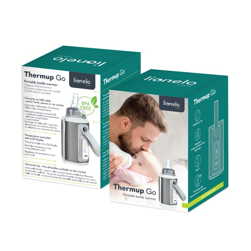 Incalzitor Biberoane Portabil Lionelo ThermUp Go USB-C Temperatura Constanta 24h