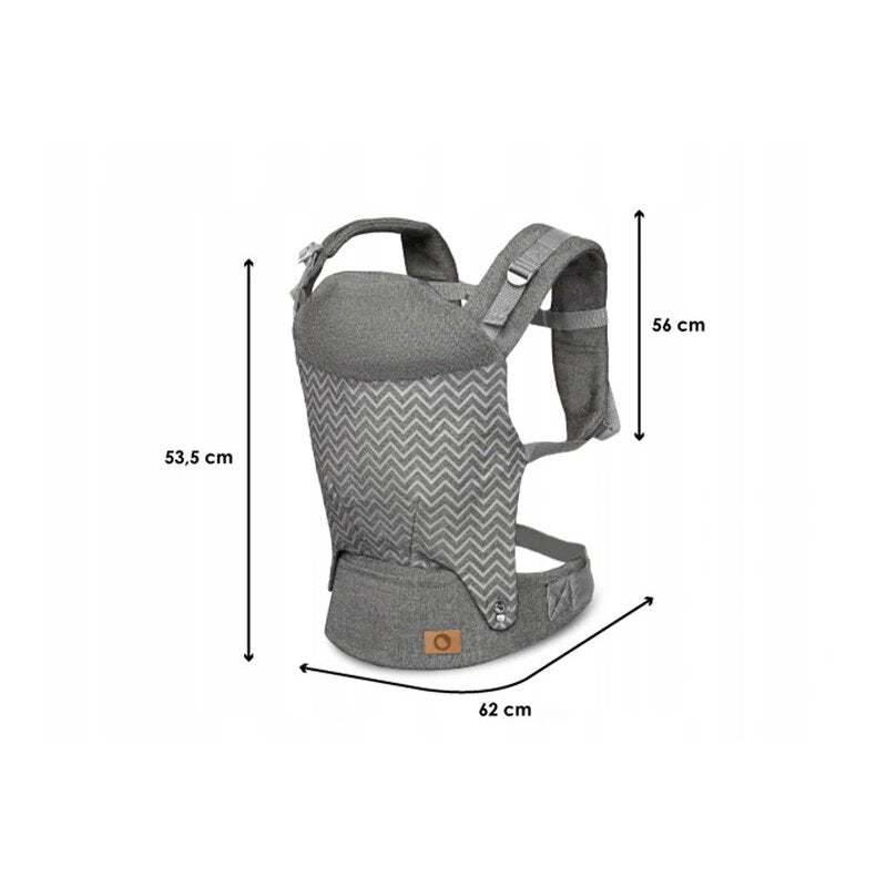 Marsupiu bebe, Lionelo, Margareet, Cu 3 pozitii de transport, Cu gluga, Pana la 20 Kg, Aprobat de Institutul International de Displazie de Sold, Conform cu standardul european de securitate CEN TR 16512, Wave