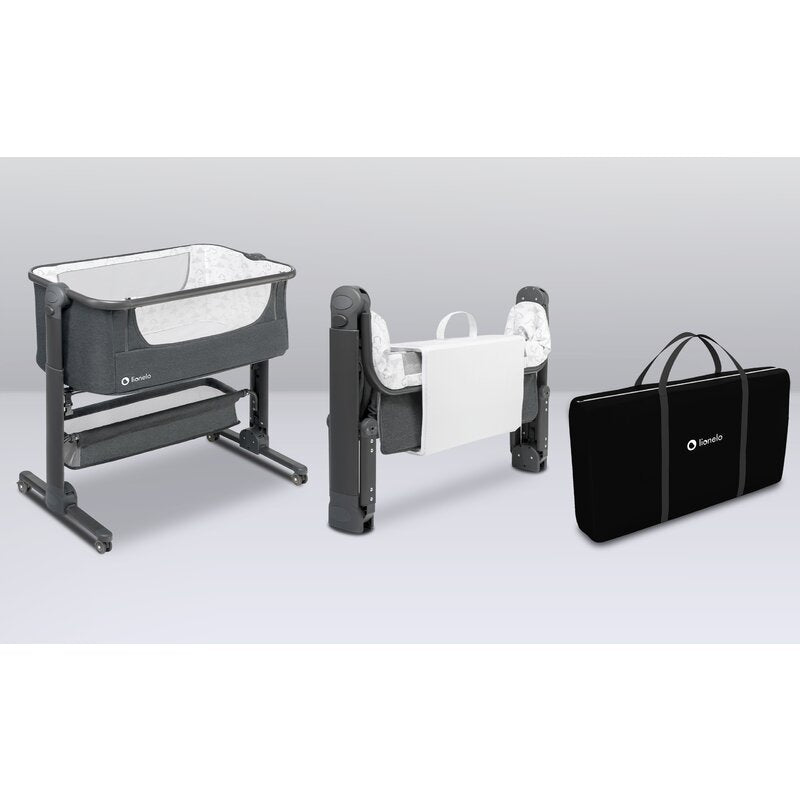 Patut co-sleeper Lionelo Timon Gri pliat
