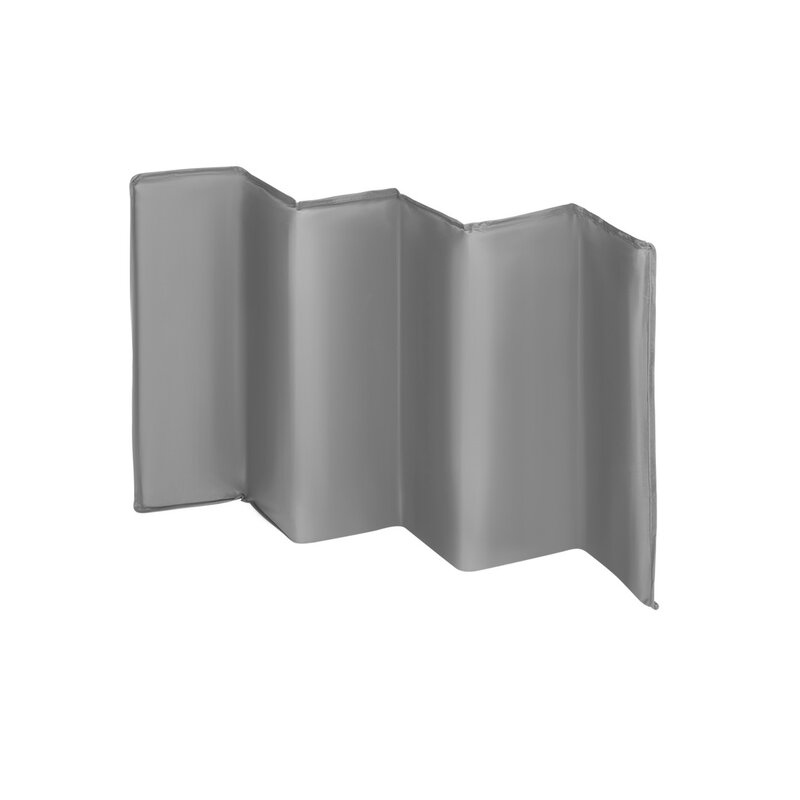 Patut pliant, Lionelo, Stefi, Cu un nivel, Cu intrare laterala cu fermoar, 2 roti, 120x60 cm, Conform cu standardul european de securitate EN 716, Grey