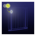 Poartă de siguranță Lionelo Truus Slim LED Alb – iluminare LED în întuneric