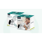 Pompa dubla de san, Lionelo, Electrica, Cu 9 nivele de aspiratie, 5 moduri de masaj, Afisaj LED, Imita suptul natural al copilului, Functionare pana la 90 min, Silentioasa, Fara BPA, Include 2 recipiente de 150 ml si 2 pungi, Cablu USB, Husa, Alb/Gri