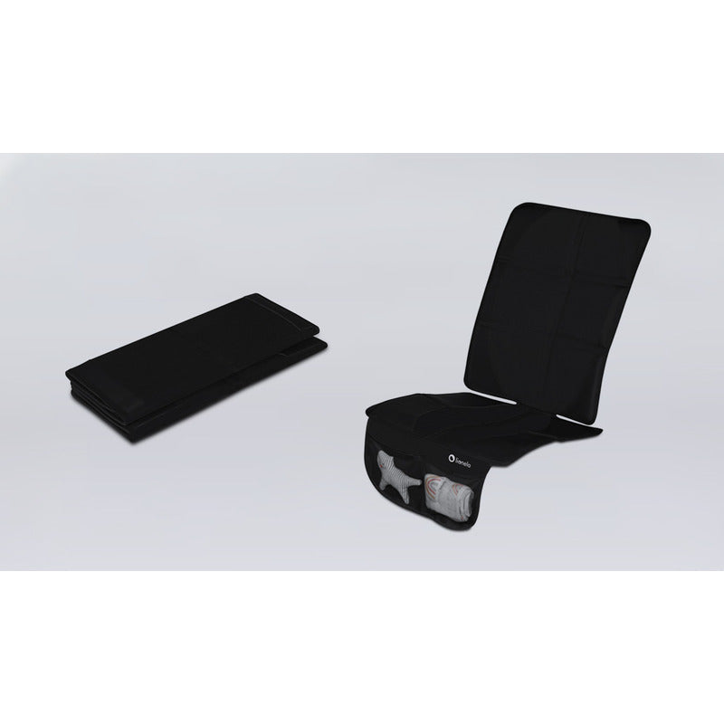 Protecție banchetă Lionelo Sikker Negru – protecția pliată și întinsă