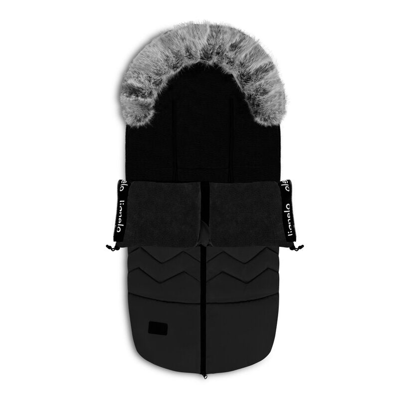 Sac de iarna, Lionelo, Frode, Pentru carucior, 90x45 cm, Impermeabil, Universal, Negru