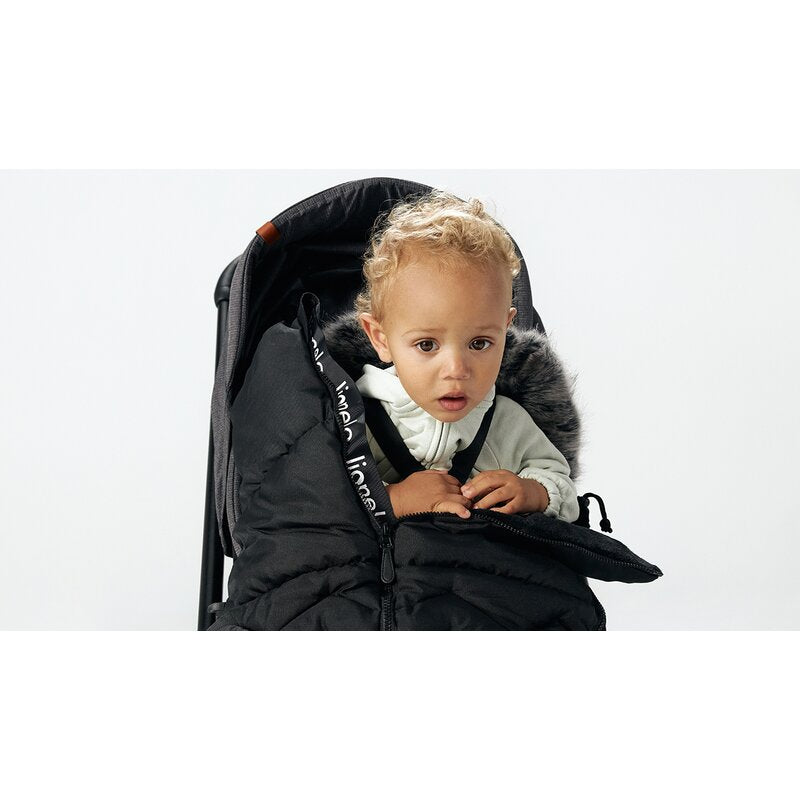 Sac de iarna, Lionelo, Frode, Pentru carucior, 90x45 cm, Impermeabil, Universal, Negru