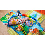 Salteluta interactiva Lionelo, Agnes, Cu jucarii, Conform cu standardul european de securitate EN71, 142x142x45 cm, Multicolor