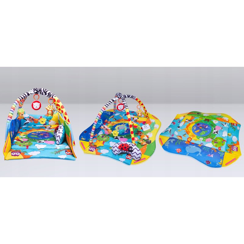 Salteluta interactiva, Lionelo, Anika, Cu jucarii, Oglinda, Perna, Conform cu standardul european de securitate EN71, Multicolor