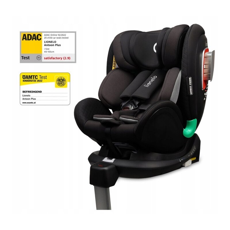 Scaun auto Lionelo i-Size Antoon Plus, Negru