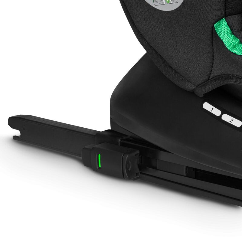 Scaun auto, Lionelo, Bastiaan i-Size, 4 in 1, Protectie laterala, Cu spatar inclinabil in 4 pozitii, Cu tetiera reglabila in 7 pozitii, Rotire 360 grade, Top Tether, 0-36 Kg, 40-150 cm, Cu Isofix, Conform cu ECE R129/03, Negru/Rosu