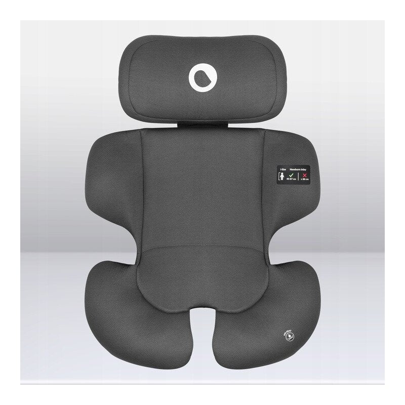 Scaun auto, Lionelo, Bastiaan i-Size, 4 in 1, Protectie laterala, Cu spatar inclinabil in 4 pozitii, Cu tetiera reglabila in 7 pozitii, Rotire 360 grade, Top Tether, 0-36 Kg, 40-150 cm, Cu Isofix, Conform cu ECE R129/03, Negru/Rosu