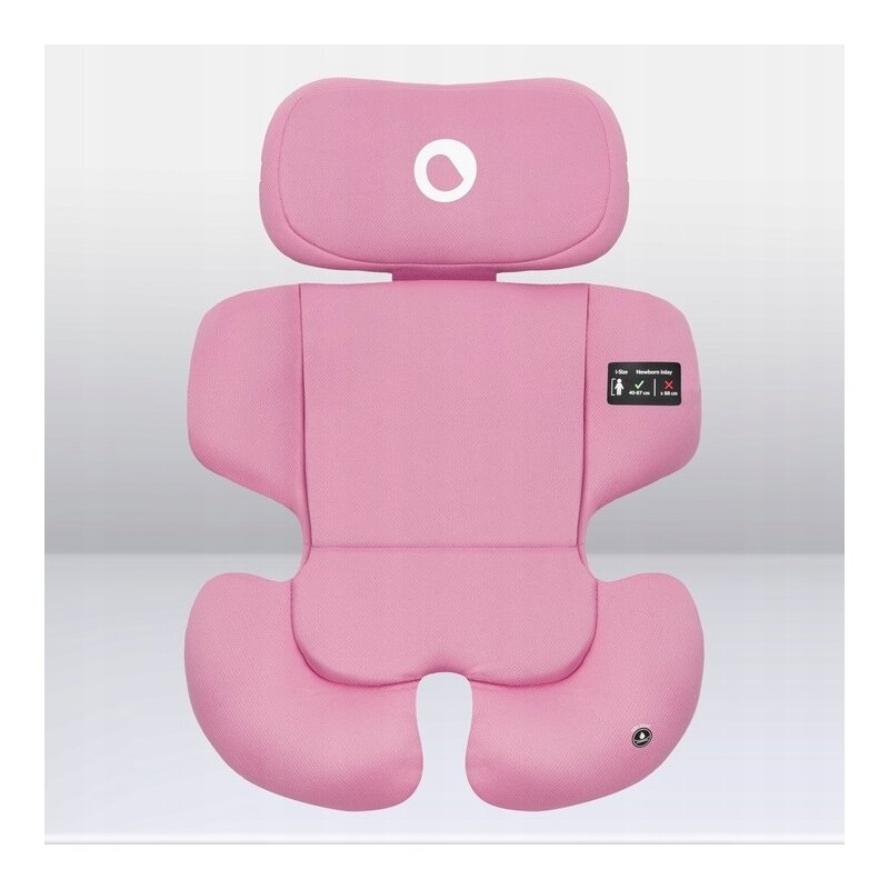 Scaun auto, Lionelo, Bastiaan i-Size, 4 in 1, Protectie laterala, Cu spatar inclinabil in 4 pozitii, Cu tetiera reglabila in 7 pozitii, Rotire 360 grade, Top Tether, 0-36 Kg, 40-150 cm, Cu Isofix, Conform cu ECE R129/03, Roz