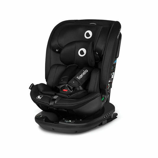 Scaun Auto Lionelo Bastiaan RWF i-Size | Rotire 360° | Isofix + Top Tether | Poziție Somn | Protecție Laterală | 0-36 kg | R129 | Negru