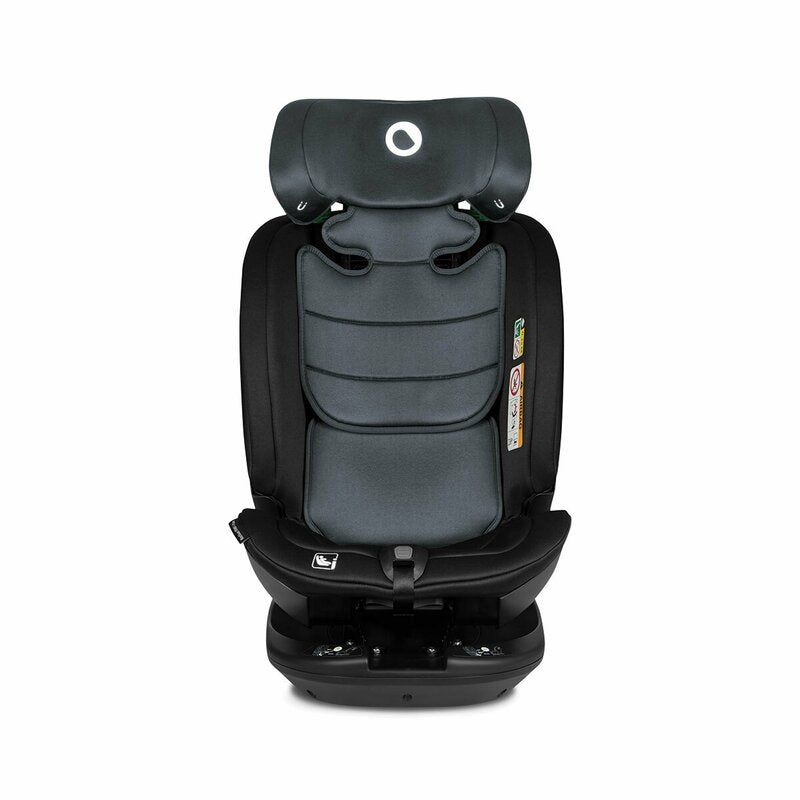 Scaun auto, Lionelo, Bastiaan RWF i-Size, Pozitie de somn, Protectie laterala, Rotire 360 grade, 0-36 Kg, Cu Isofix si Centura Top Tether, Conform cu standardul european de securitate ECE R129, Gri