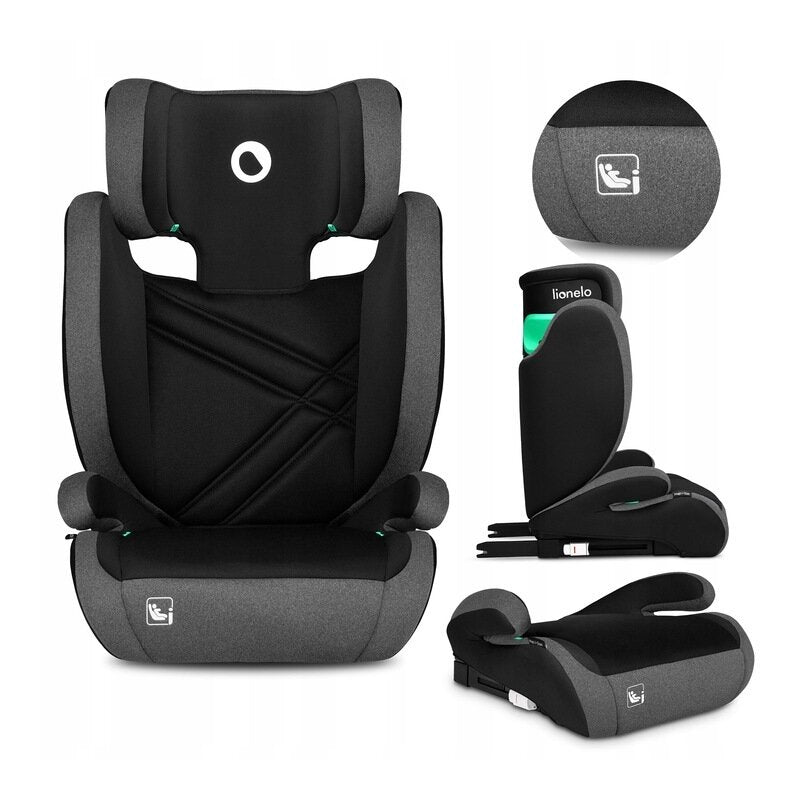 Scaun auto Lionelo Hugo i-Size, Negru-Gri