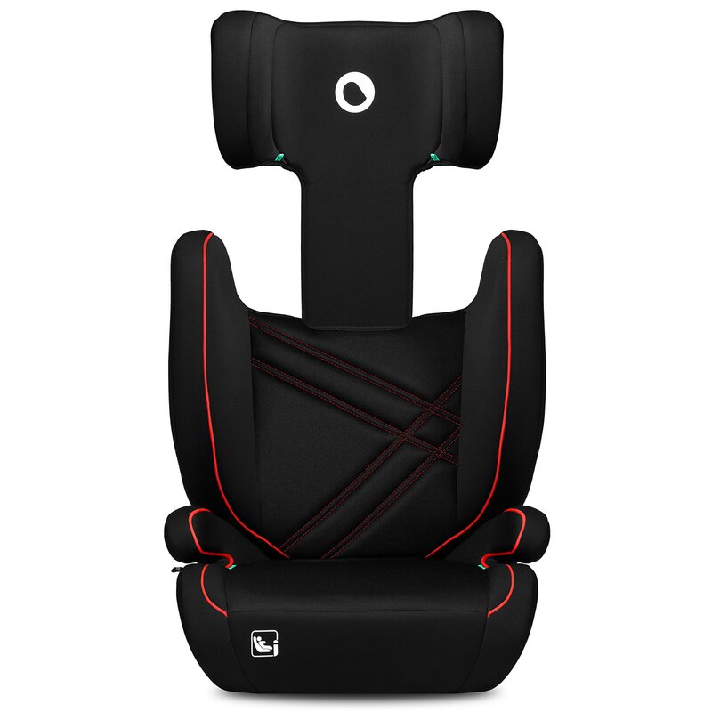 Scaun auto Lionelo Hugo i-Size, Negru-Rosu