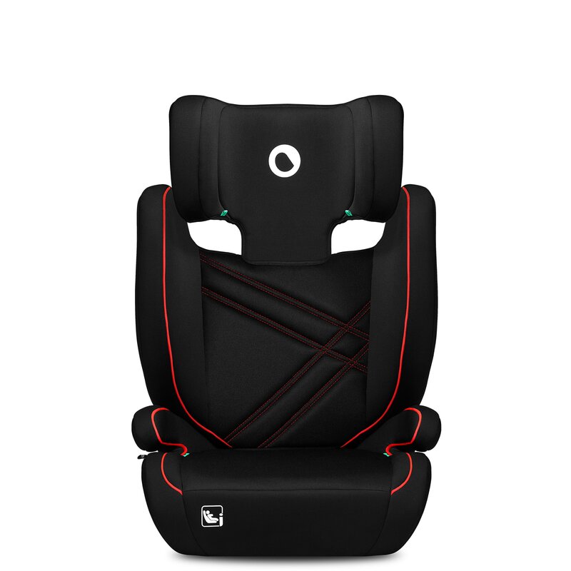 Scaun auto Lionelo Hugo i-Size, Negru-Rosu