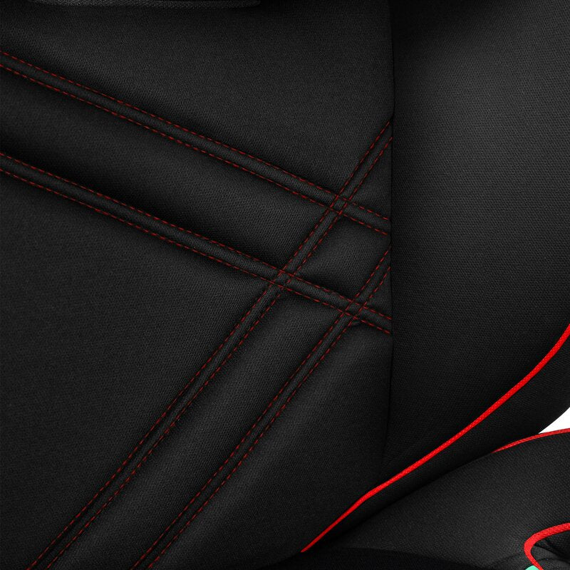 Scaun auto, Lionelo, Hugo i-Size, Universal, Orientare in directia sensului de mers, Reglabil, Conform standardului de securitate R129, 100-150 cm, 4-12 ani, Rosu