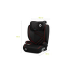 Scaun auto Lionelo Hugo i-Size, Negru-Rosu