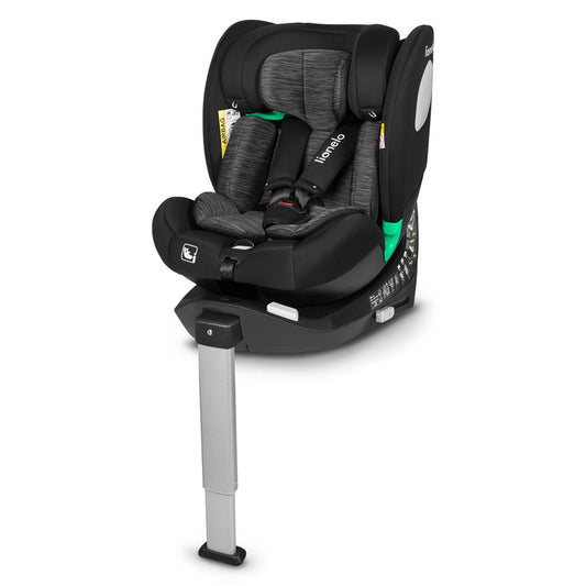 Scaun Auto Lionelo Braam i-Size | Rotire 360° | Isofix + Picior Fixare | Spătar 5 Poziții | Tetieră 14 Poziții | 0-36 kg | R129 | Negru