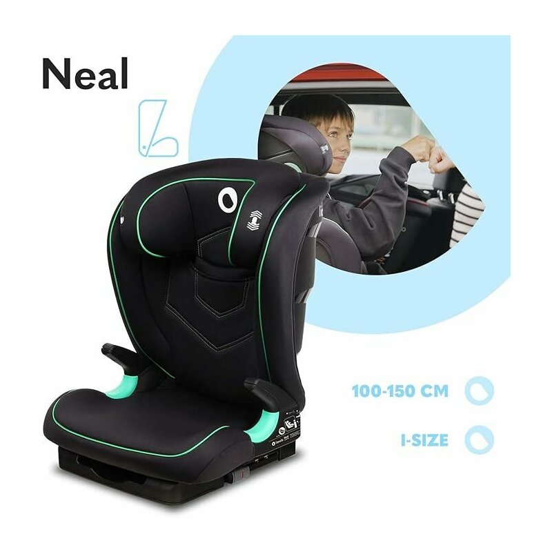 Scaun auto Lionelo Neal i-Size, Negru Onyx
