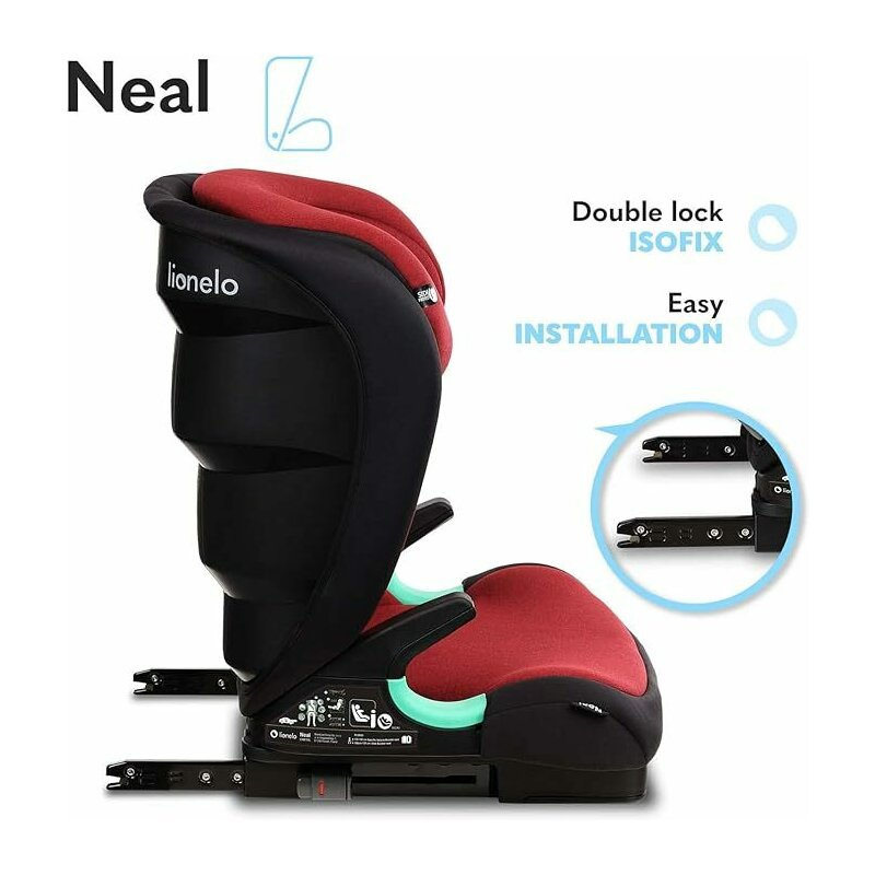 Scaun auto Lionelo Neal i-Size, Rosu Burgundy