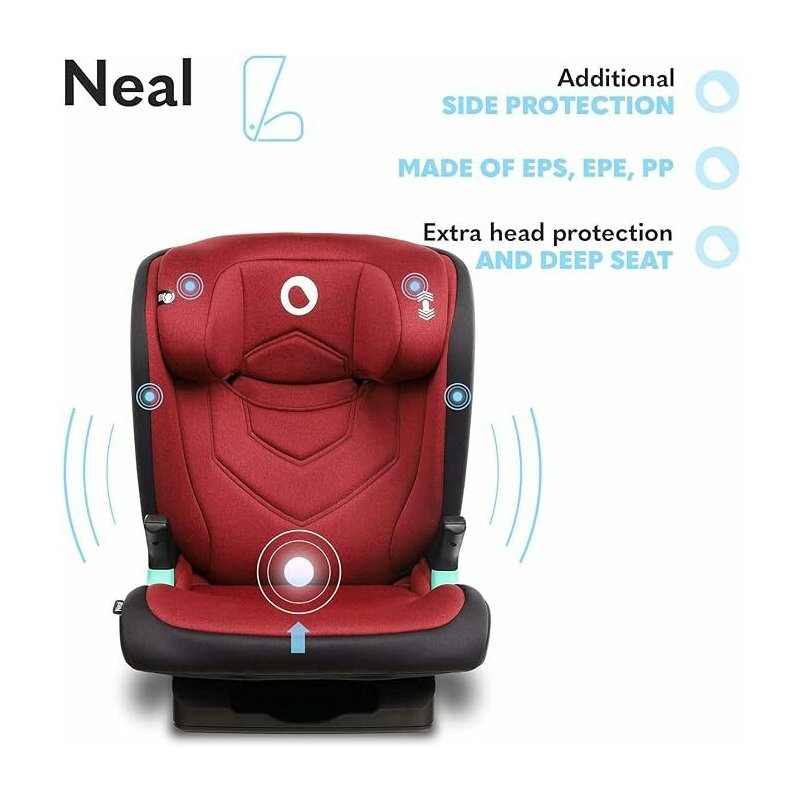 Scaun auto Lionelo Neal i-Size, Rosu Burgundy