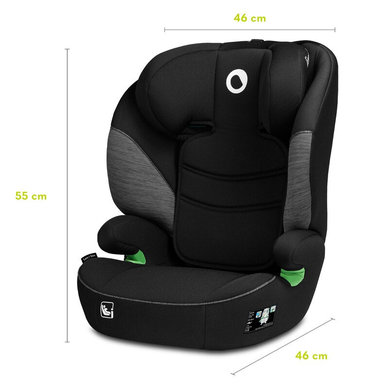 Scaun auto Lionelo Lars i-Size Negru/Gri