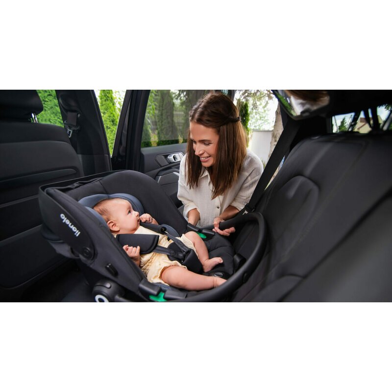 Scoica auto Lionelo Astrid i-Size Negru/Gri