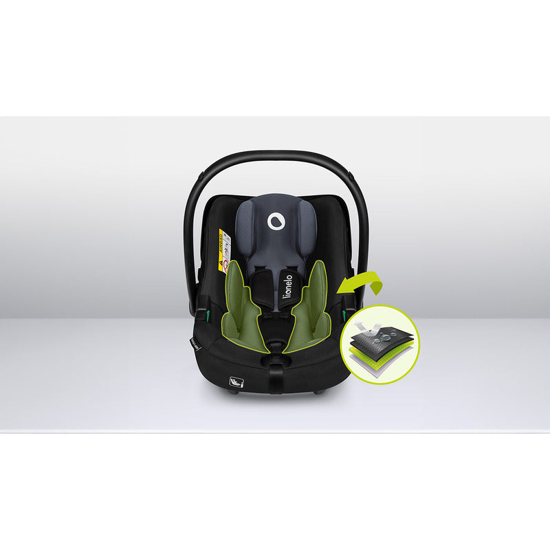 Scoica auto Lionelo Astrid i-Size Negru/Gri
