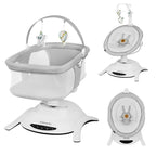 Set balansoar electric si landou Lionelo Bella 2in1, Gri