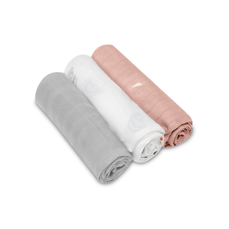Set 3 museline Lionelo Bamboo Set Rainbow – trei museline rulate