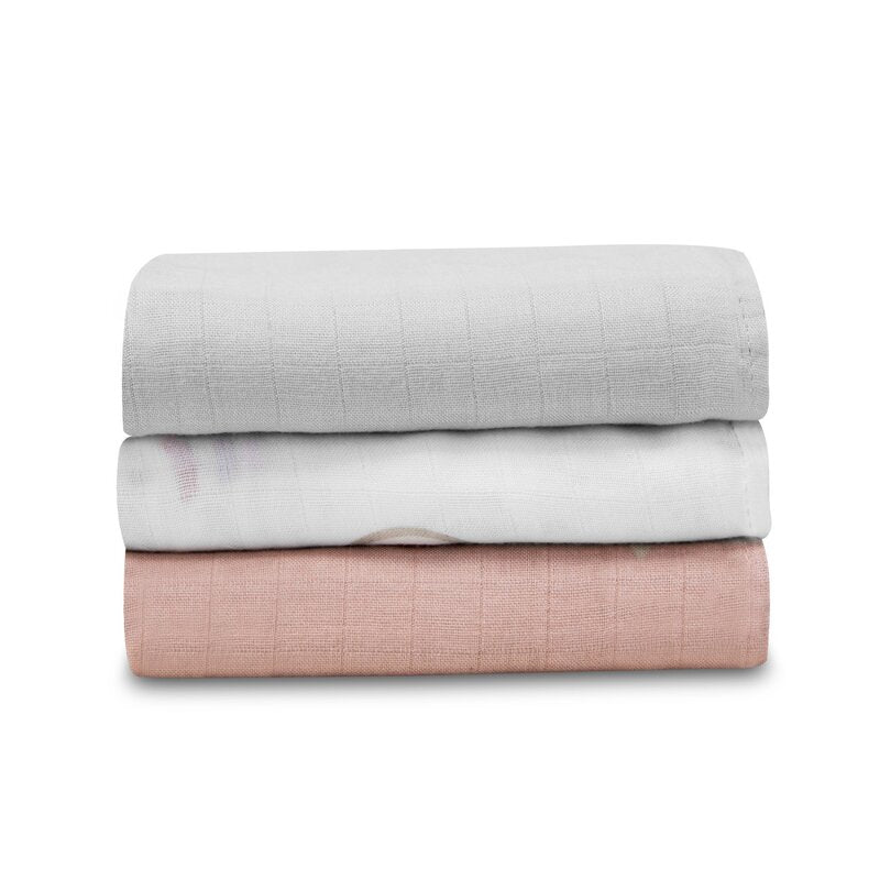 Set 3 museline Lionelo Bamboo Set Rainbow – museline pliate