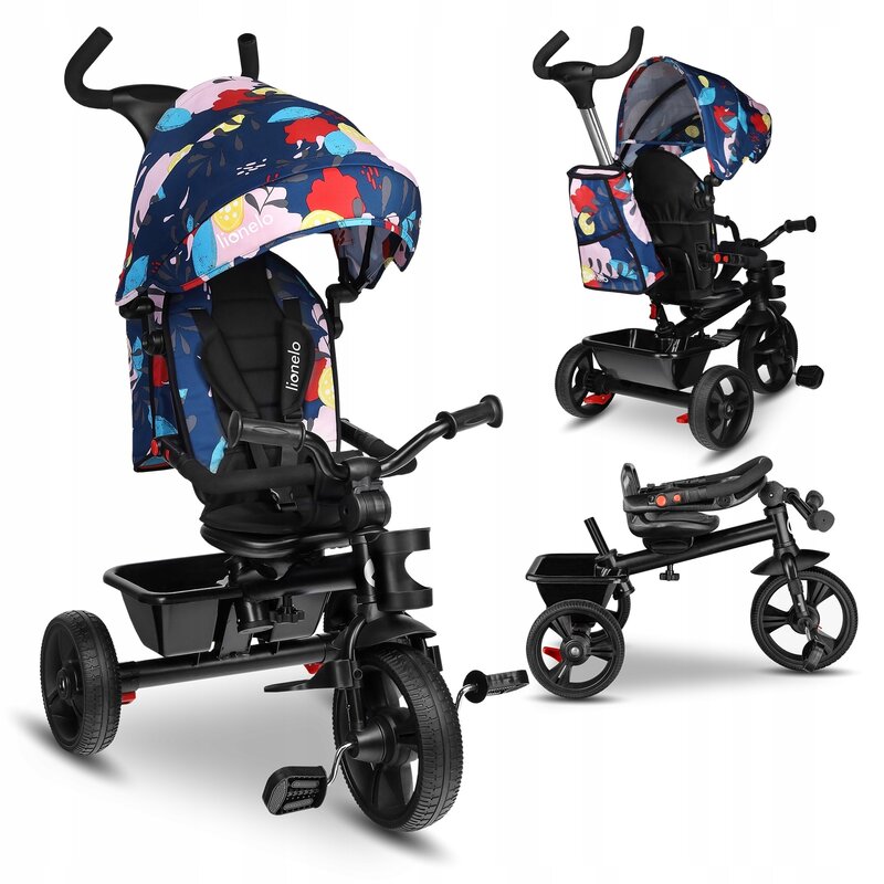 Tricicleta Lionelo Haari Blue Navy - detaliu 3