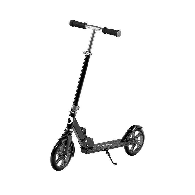 Trotineta, Lionelo, Luca, Copii/Adulti, Ultrapliabila, Pana la 100 Kg, Conform cu standardul european de securitate EN14619, Negru