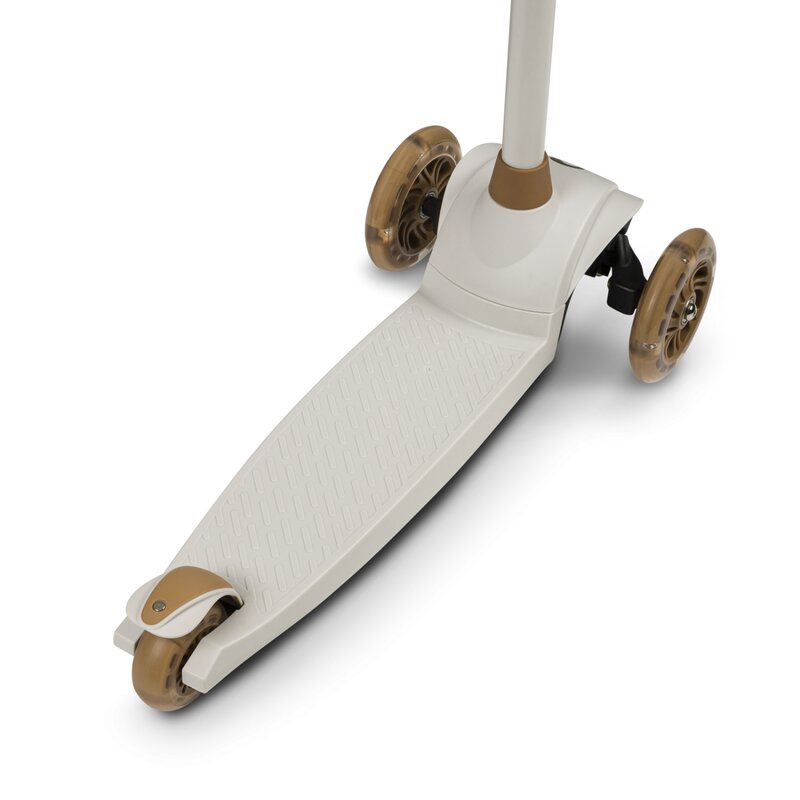 Trotineta, Lionelo, Jessy, Ultrapliabila, Pana la 50 Kg, Cu design ergonomic, Cu lumini LED, 56 x 26 x 67-82 cm, 3 ani+, Maro