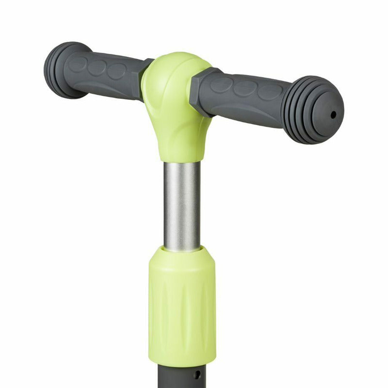 Trotineta, Lionelo, Timy, Copii, Ultrapliabila, Pana la 50 Kg, Cu design ergonomic, Cu lumini LED, 26 5 x 60 x 64-76 cm, 3 ani+, Verde