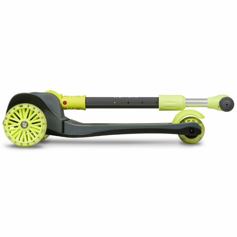 Trotineta, Lionelo, Timy, Copii, Ultrapliabila, Pana la 50 Kg, Cu design ergonomic, Cu lumini LED, 26 5 x 60 x 64-76 cm, 3 ani+, Verde