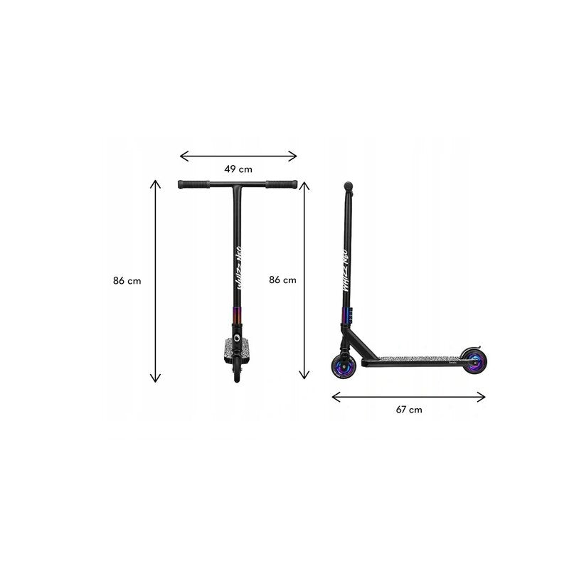 Trotineta, Lionelo, Whizz, Pentru Acrobatii, Rulmenti ABEC-9, 20 - 100 kg, Conform cu standardul european de securitate EN14619, Albastru