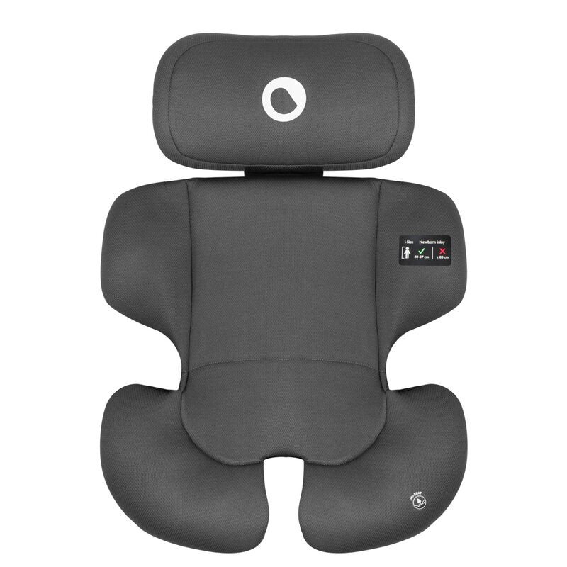 Scaun auto, Lionelo, Bastiaan i-Size, 4 in 1, Protectie laterala, Cu spatar inclinabil in 4 pozitii, Cu tetiera reglabila in 7 pozitii, Rotire 360 grade, Top Tether, 0-36 Kg, 40-150 cm, Cu Isofix, Conform cu ECE R129/03, Gri