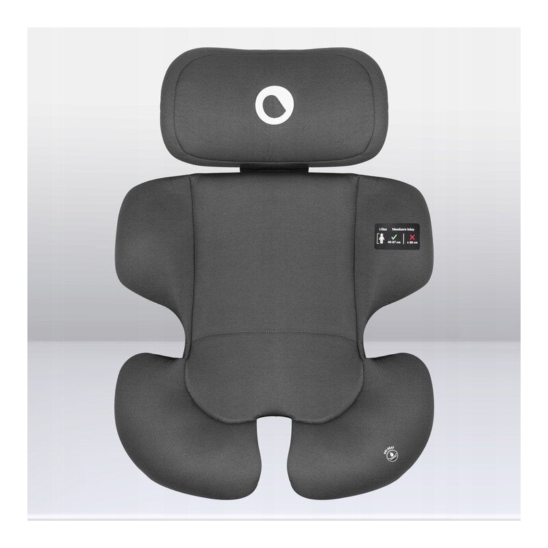 Scaun auto, Lionelo, Bastiaan i-Size, 4 in 1, Protectie laterala, Cu spatar inclinabil in 4 pozitii, Cu tetiera reglabila in 7 pozitii, Rotire 360 grade, Top Tether, 0-36 Kg, 40-150 cm, Cu Isofix, Conform cu ECE R129/03, Gri